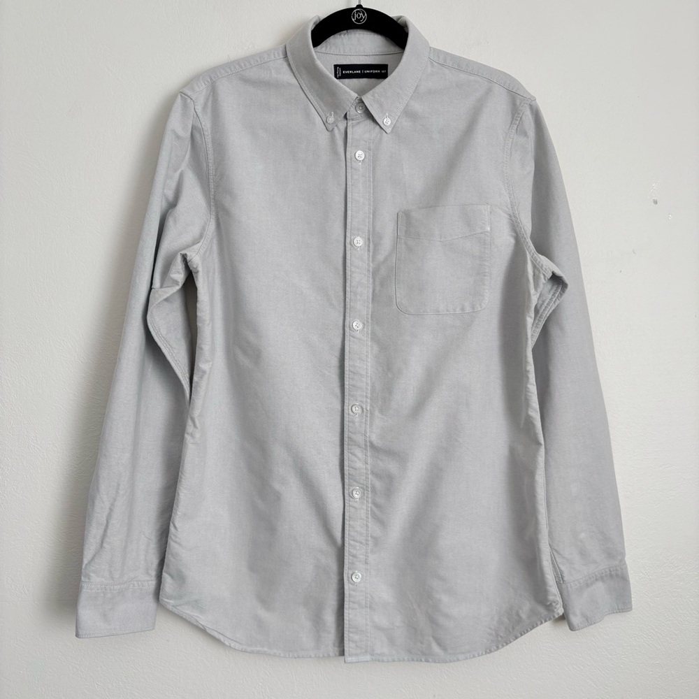 Everlane Uniforms Classic Oxford 100% Cotton Shirt Natural Fibers Sz M/T